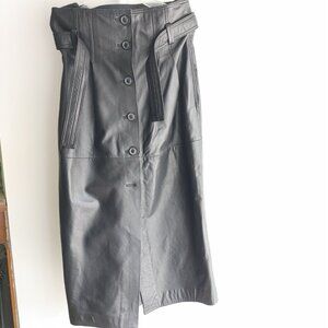 Long Leather Skirt - NWT